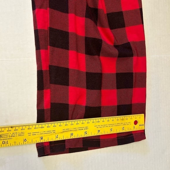 Tebbis women’s Christmas red & black Holiday pajamas 2 pc set. Sz-L V20 - Picture 7 of 13